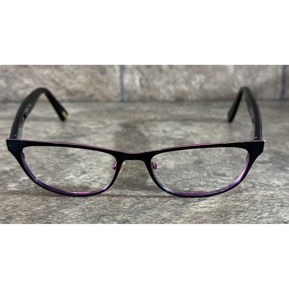 XOXO Knockout Womens Metal Dark Purple Cat Eye Eyeglasses Frame 51-16-145-32mm